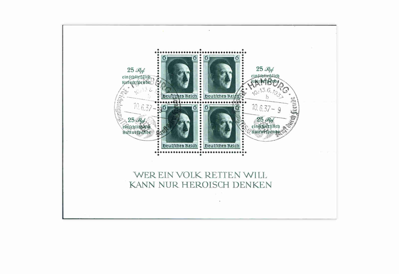 Deutsches Reich Block 9 gestempelt