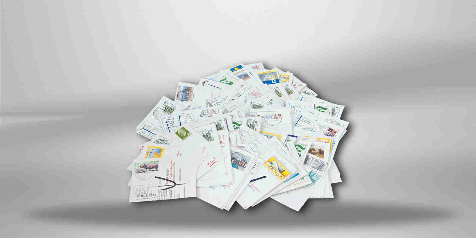 BRD Super Lot 2005 bis 2014 Postkartenabschnitte 250 g