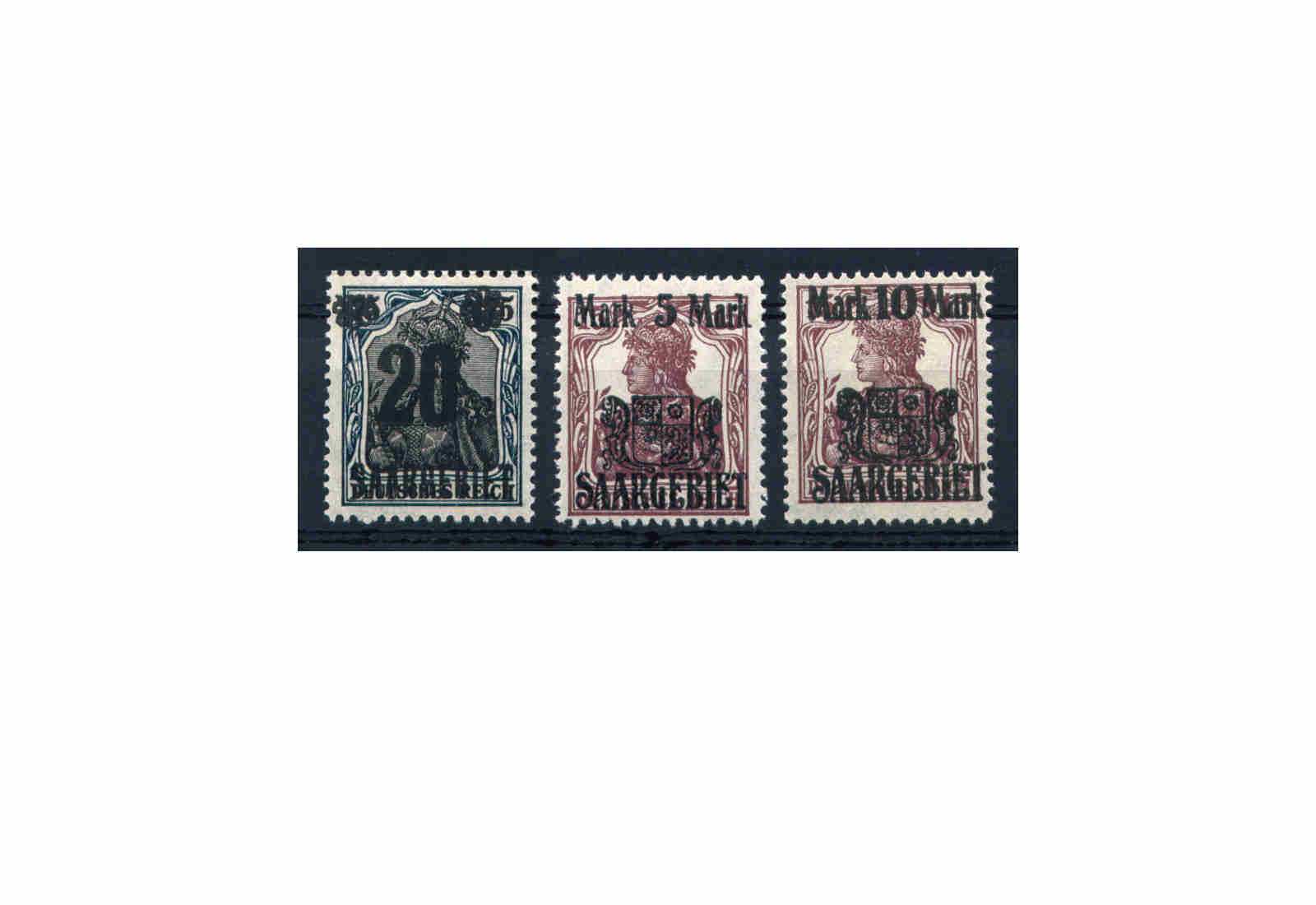Briefmarke Saar 50/52 **