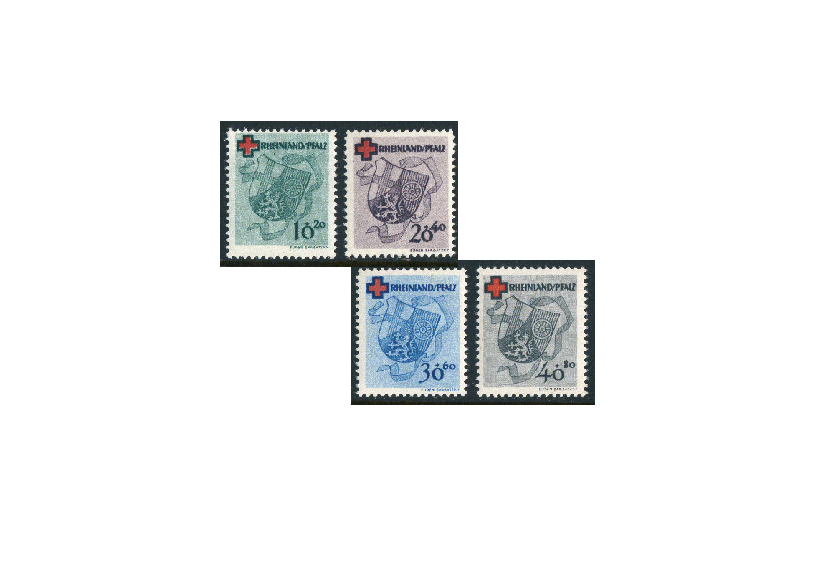 Rheinland Pfalz Mi.Nr. 42/45 A postfrisch