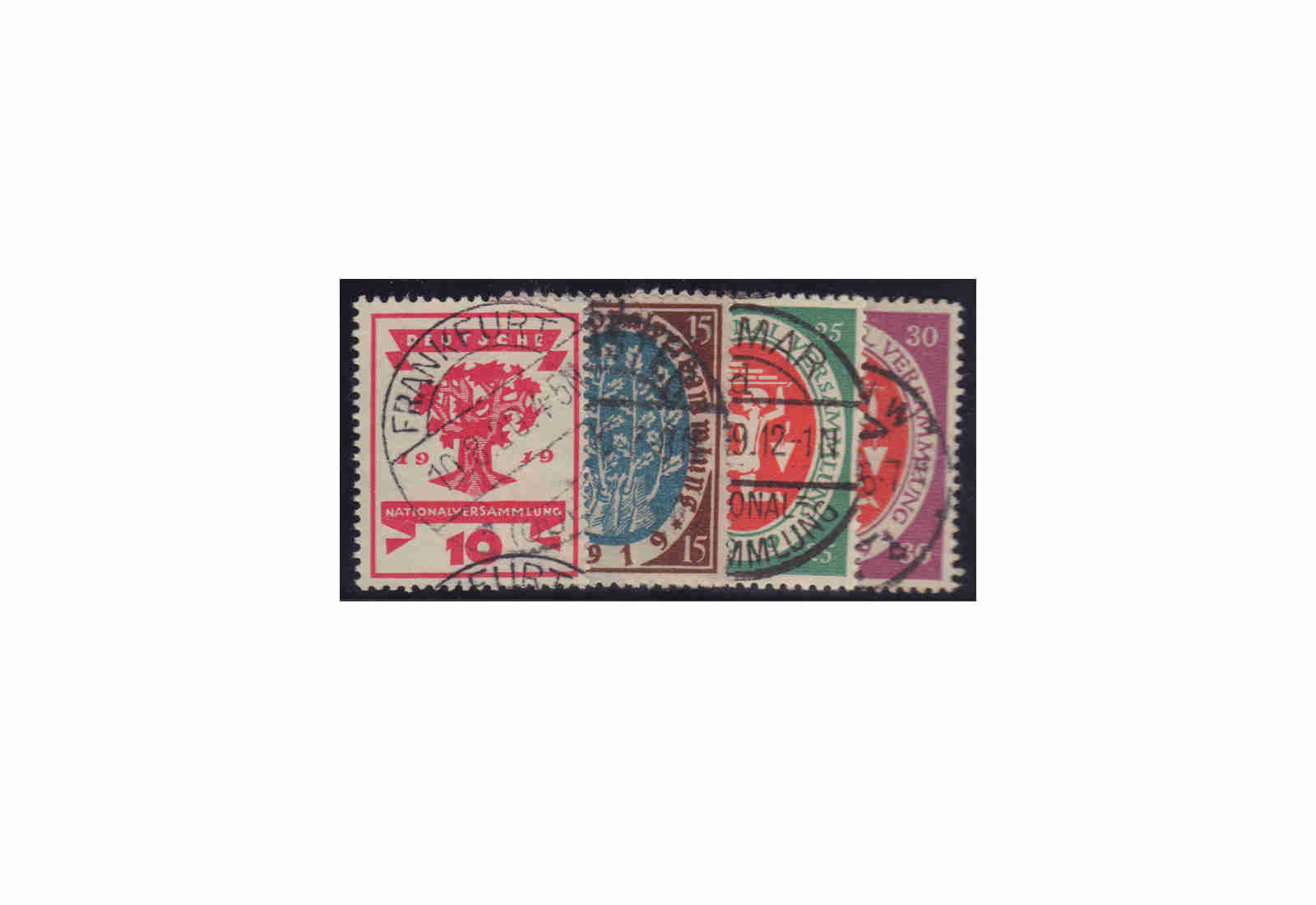Deutsches Reich Mi.Nr. 107/110 gestempelt