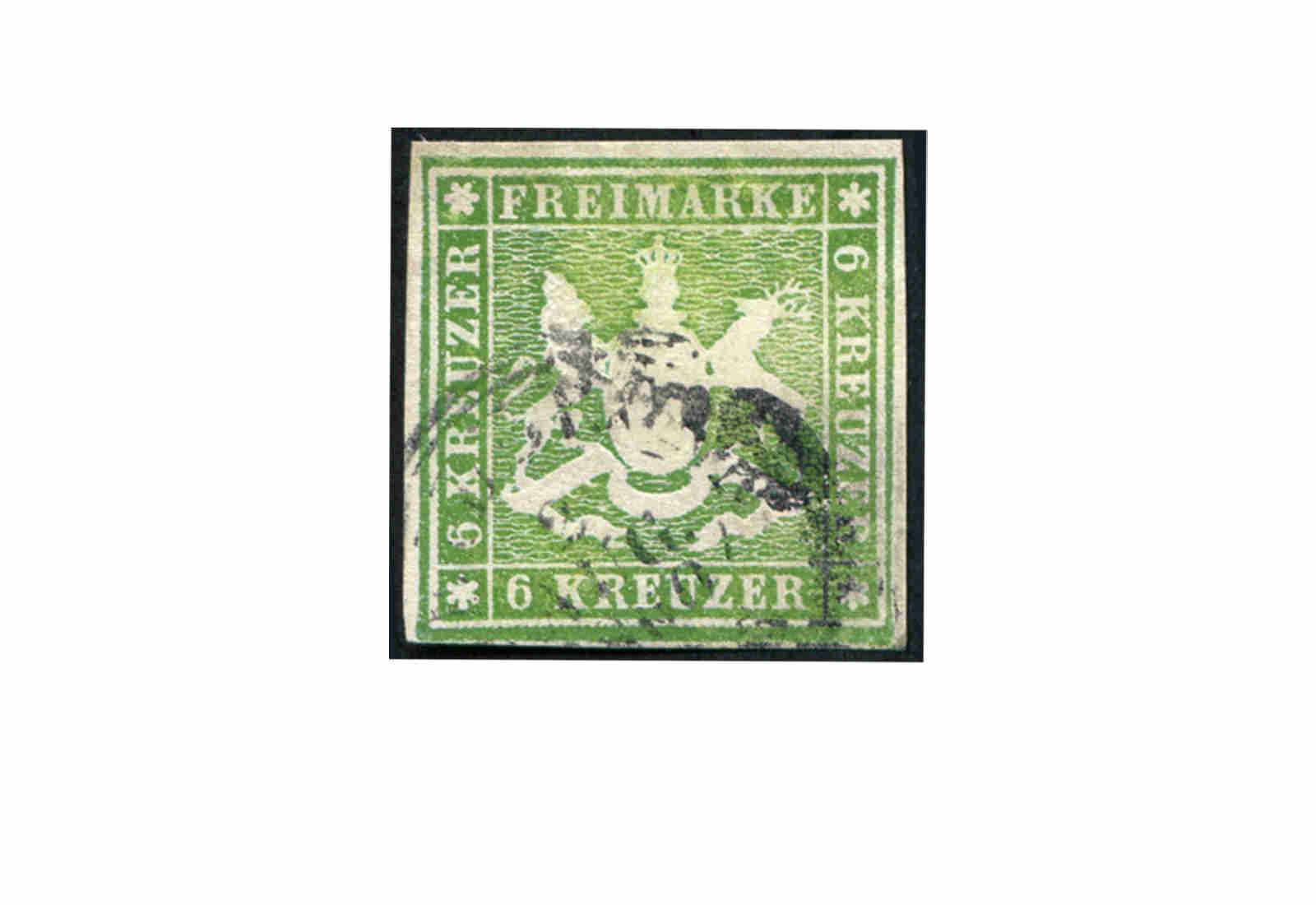 Briefmarke Altdeutschland Württemberg Freimarke 1860 Michel-Nr. 13 gestempelt
