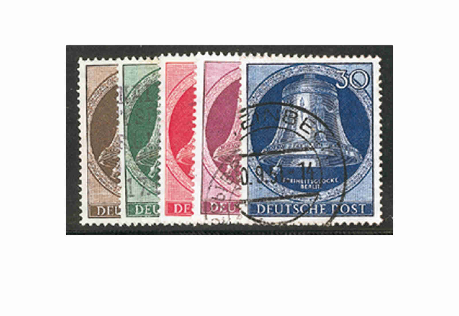 Berlin Frühausgaben Mi.Nr. 75/79 gestempelt