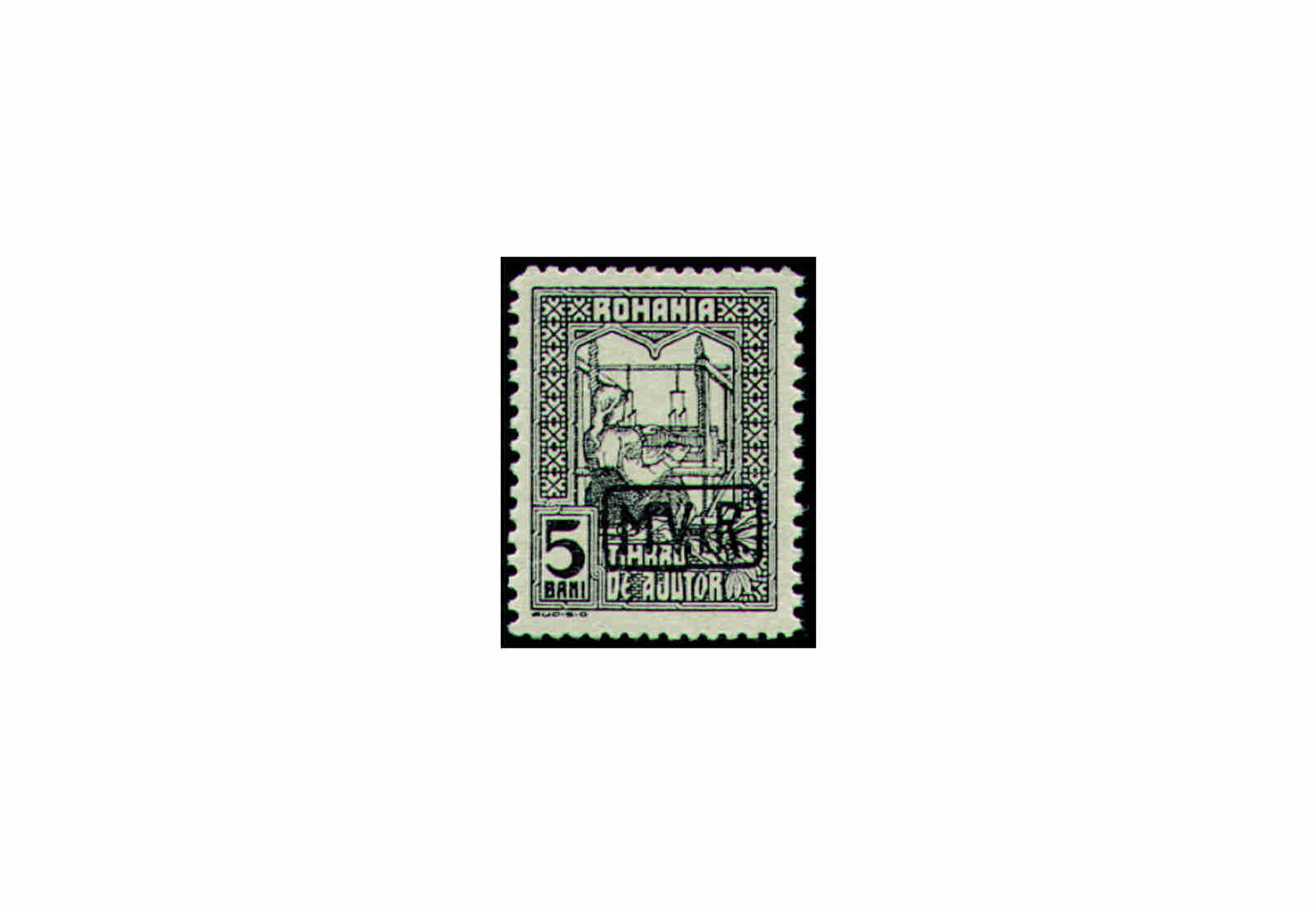 Briefmarke Rumänien Dt. Besetzung I. Weltkrieg Zwangszuschlagsmarke MiNr.: 5 b **