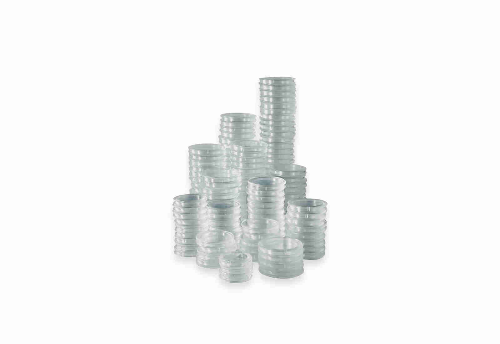 [27 mm] SAM 50 Münzkapseln für 5 Euro mit Polymerring