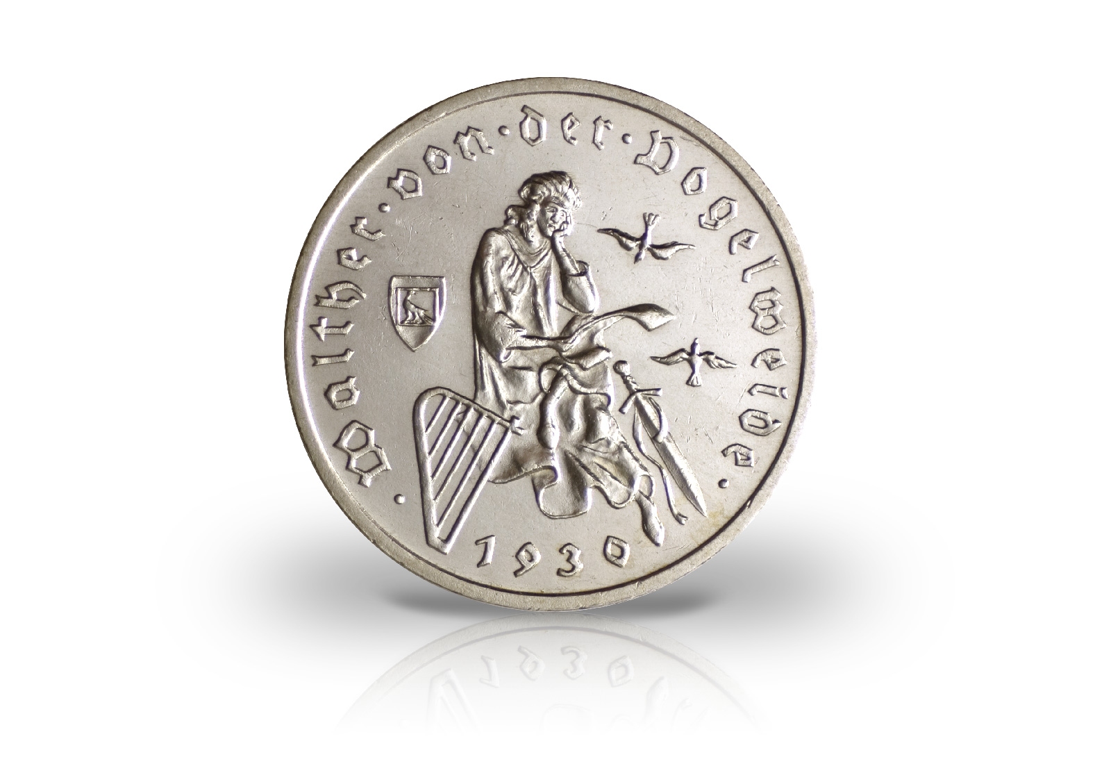 3 Mark 1930 Weimarer Republik Walther von der Vogelweide Jaeger-Nr. 344