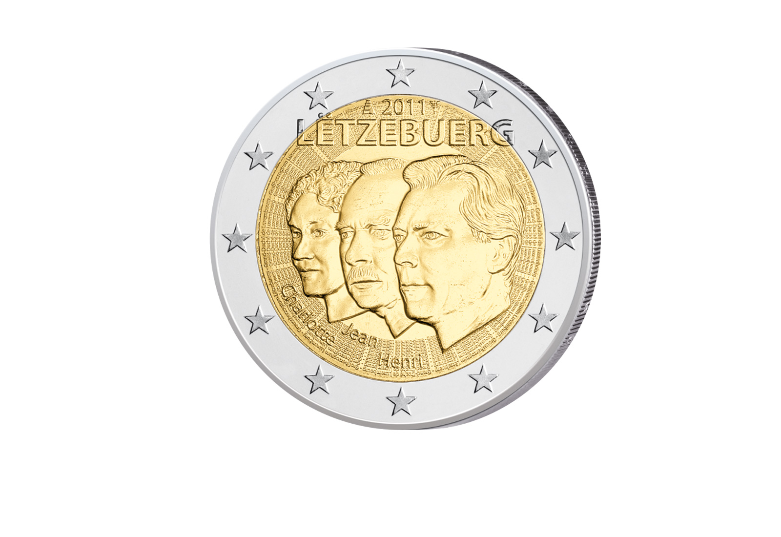 2 Euro 2011 Luxemburg 50 Jahrestag Ernennung Jean zum Statthalter bfr.