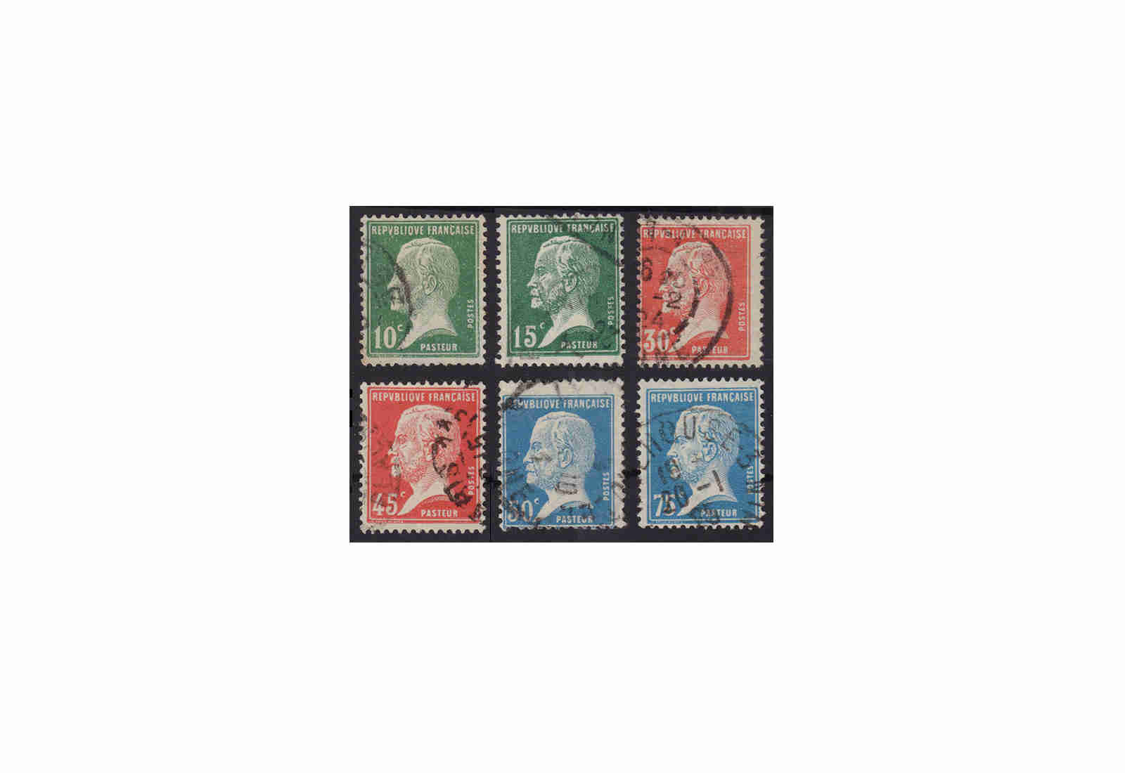 Frankreich Republik 1870 bis heute Michel Nr. 153 bis 158 gestempelt