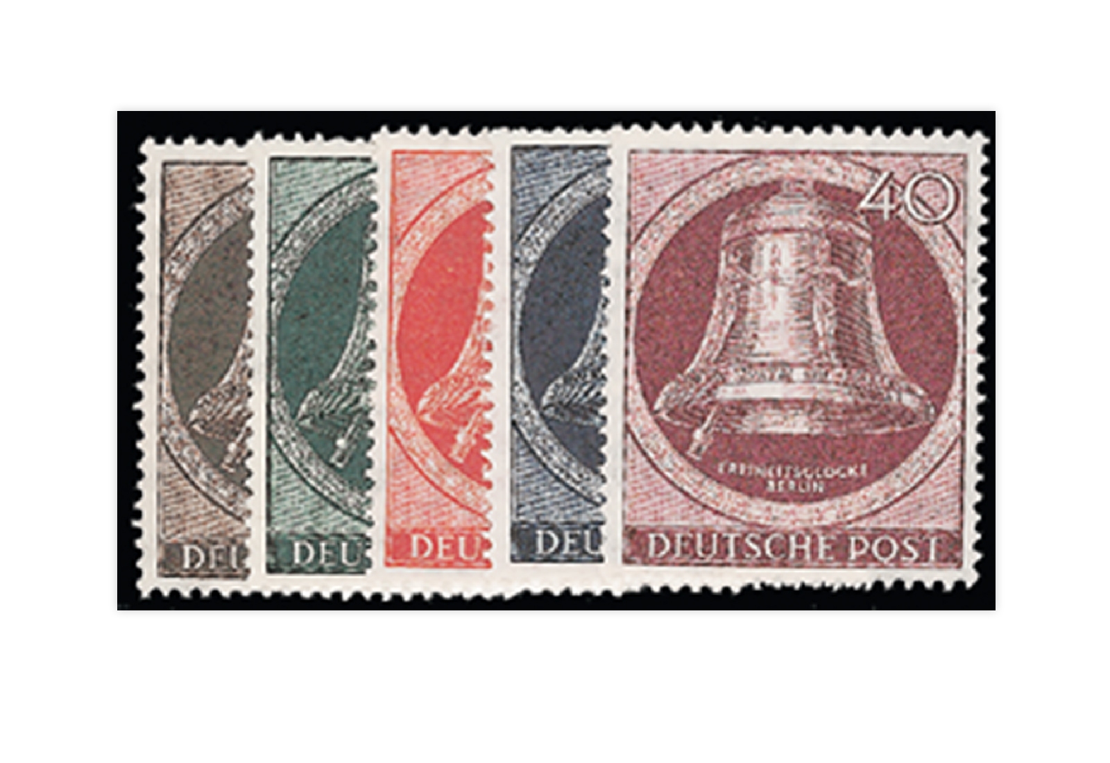 Berlin Frühausgaben Mi.Nr. 75/79 postfrisch