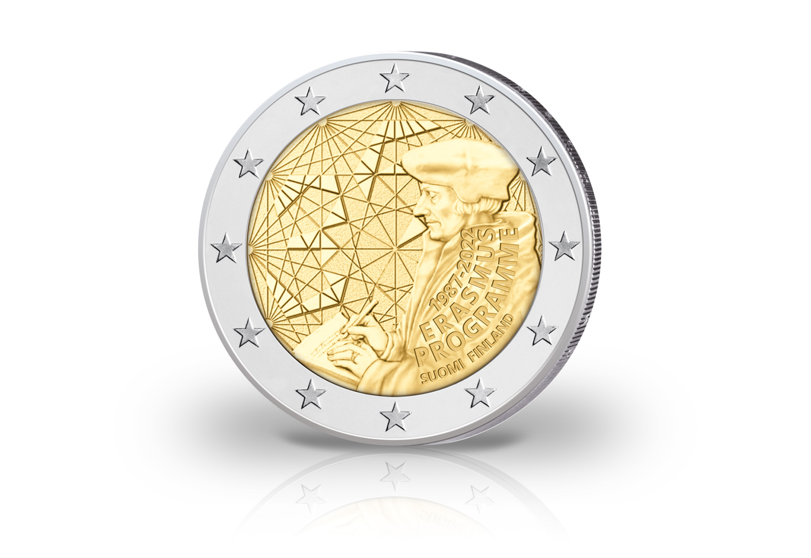 2 Euro 2022 Finnland 35-jähriges Bestehen des Erasmus-Programms