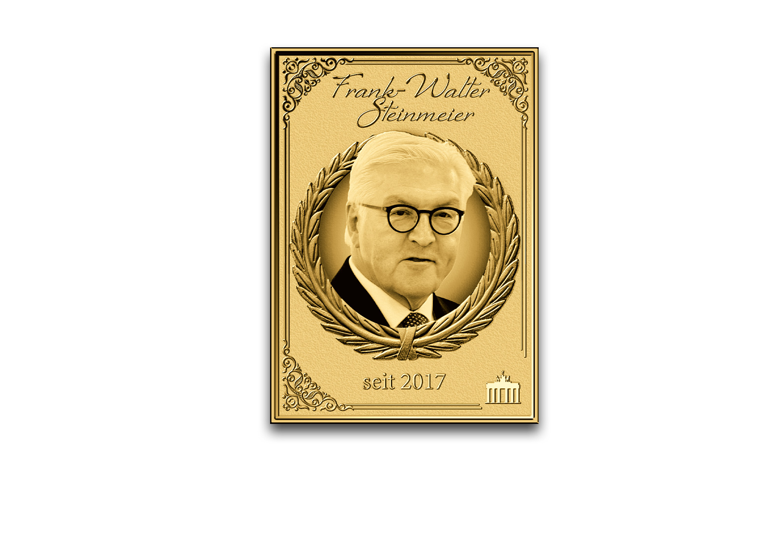 Goldmünzbarren Bundespräsident Frank-W. Steinmeier 999/1000 Gold