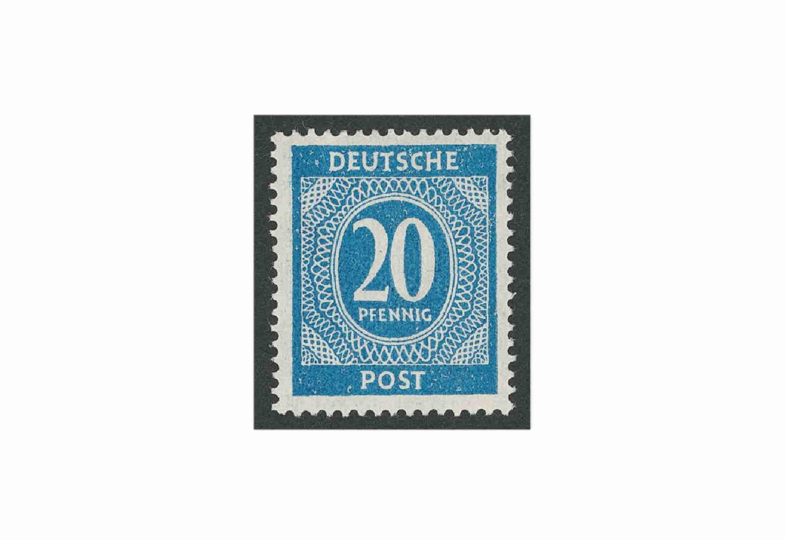 Briefmarke Alliierte Besetzung Kontrollrat I 1946 Michel-Nr. 924 c postfrisch