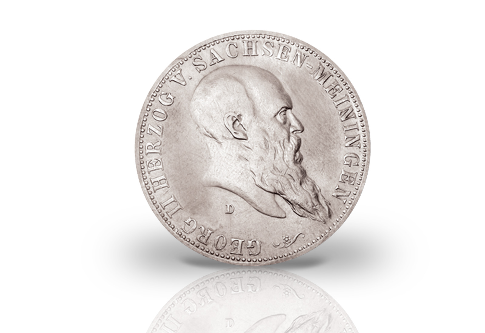 2 Mark 1901 Deutsches Kaiserreich Sachsen-Meiningen Herzog Georg II. Jaeger-Nr. 149