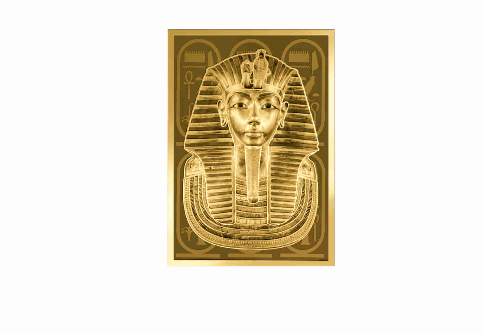Goldmünze Motiv "Tutanchamun" Coincard 999/1000 Gold Geschenk