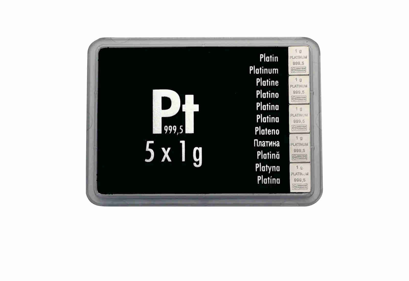 5g Combibar 5 x 1g Platintafel