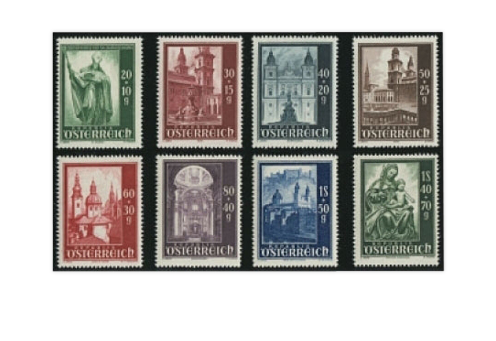 Österreich Frühausgaben Mi.Nr. 885/892 postfrisch