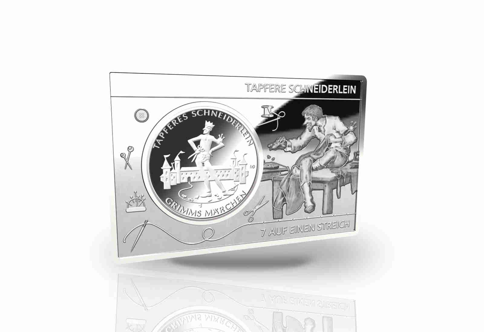 20 Euro 2019 Deutschland Das tapfere Schneiderlein eingefasst in einem Barren