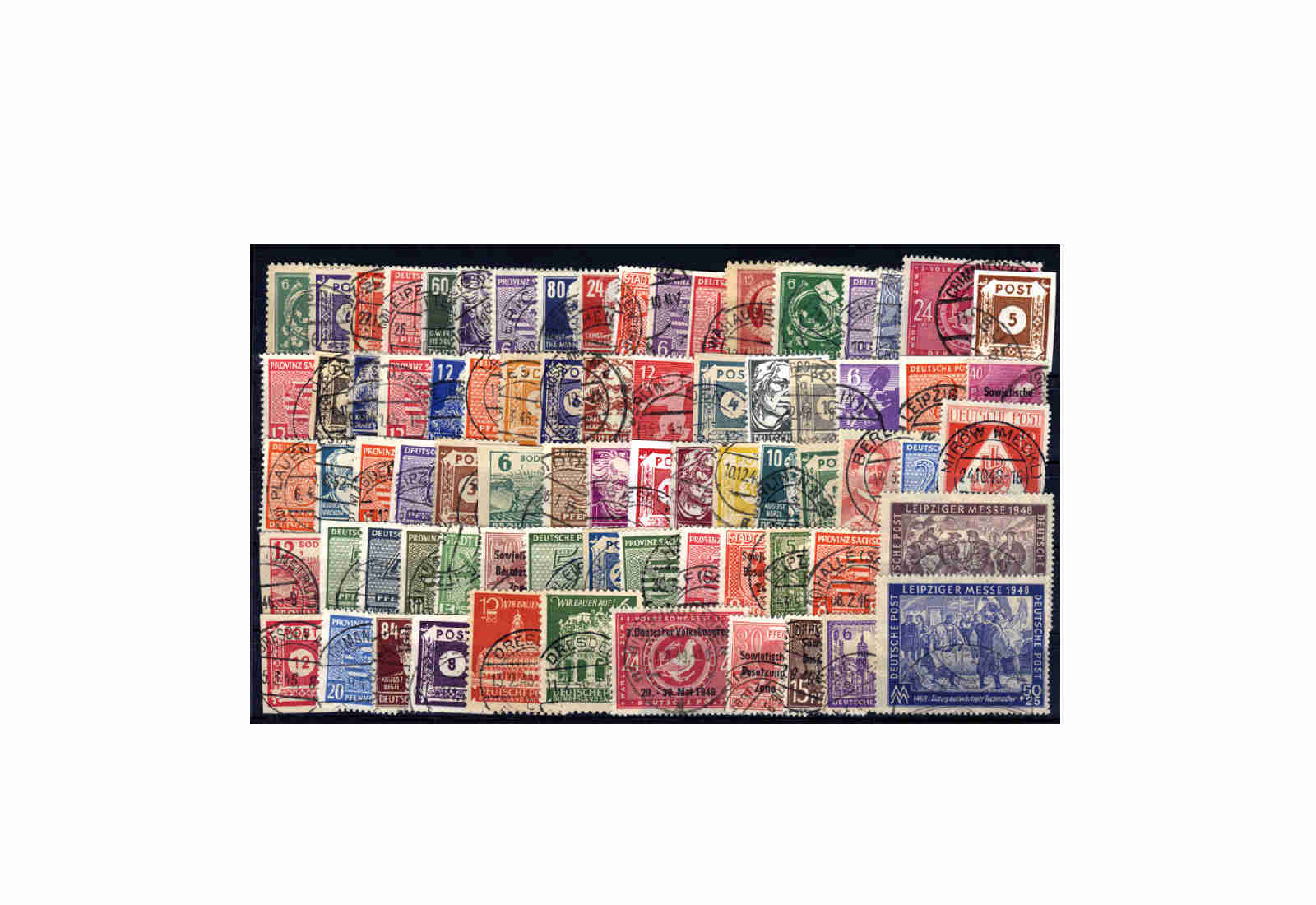 Briefmarken SBZ 150 verschiedene Marken 1945-1949