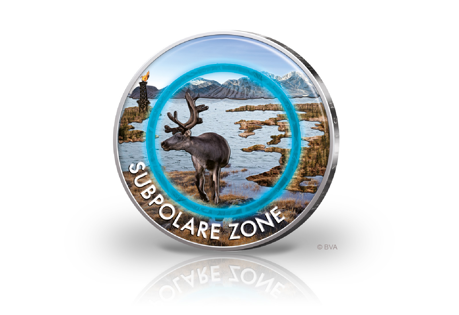 5 Euro 2020 Deutschland Subpolare Zone mit Farbmotiv