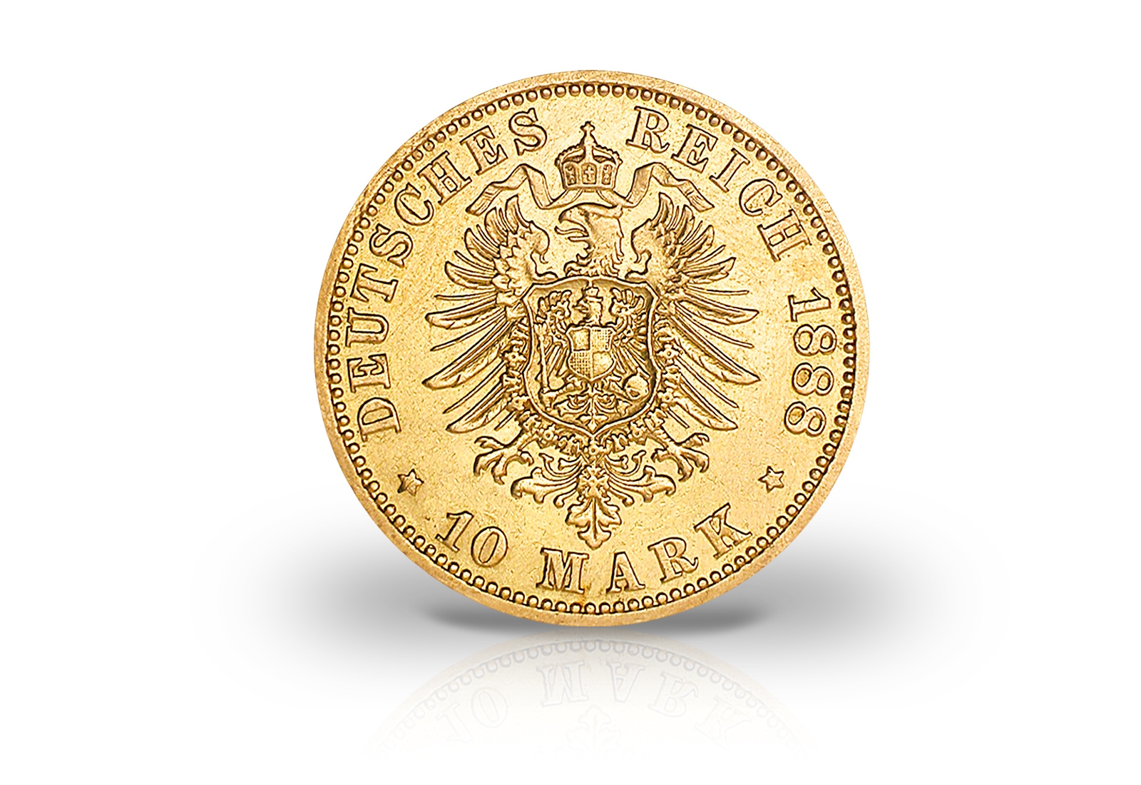 10 Mark Goldmünze 1874-1881 Deutsches Kaiserreich Bayern König Ludwig II. Jaeger-Nr. 196