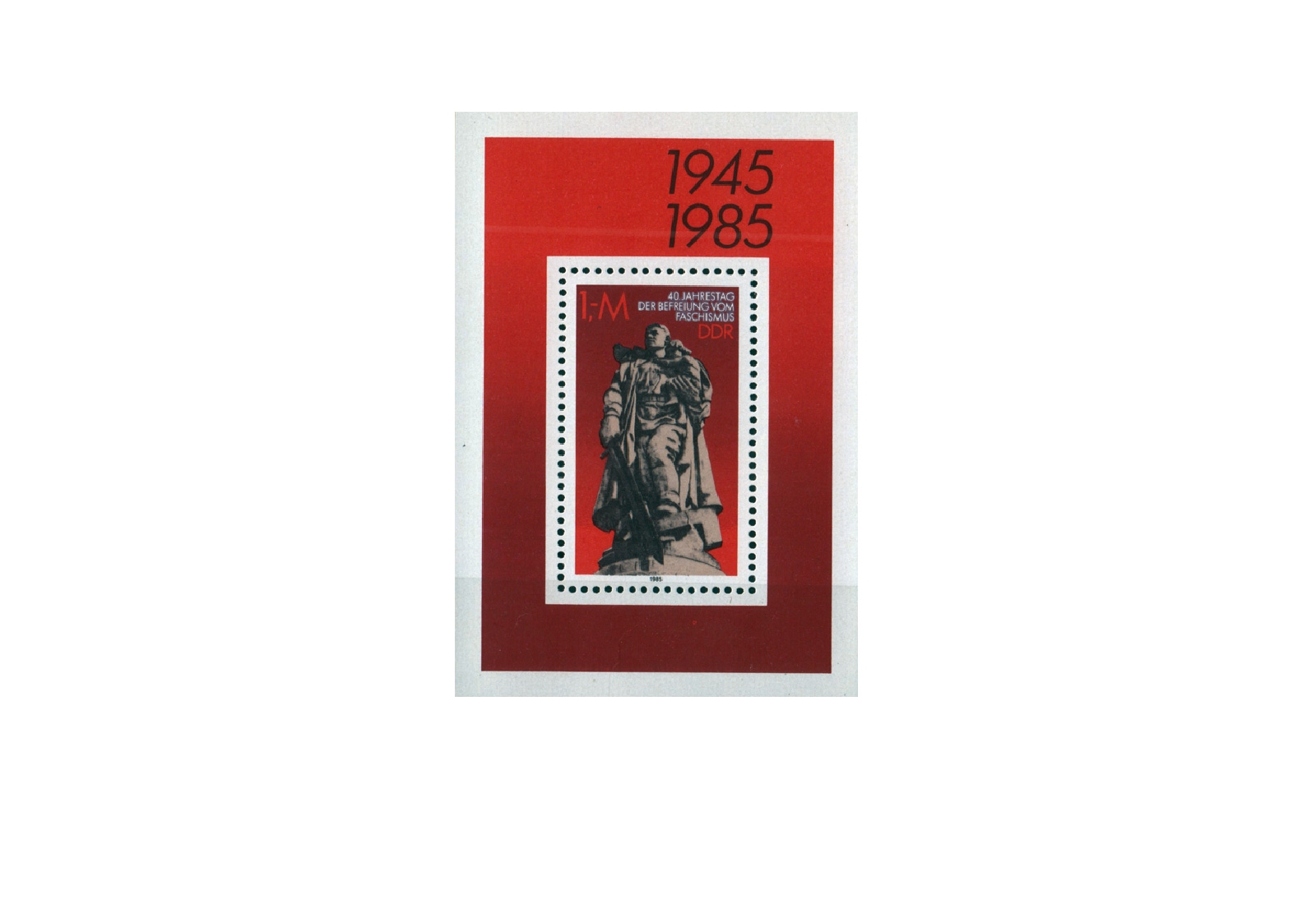 DDR Block 82 Berlin-Treptow Ehrenmal 1985 postfrisch