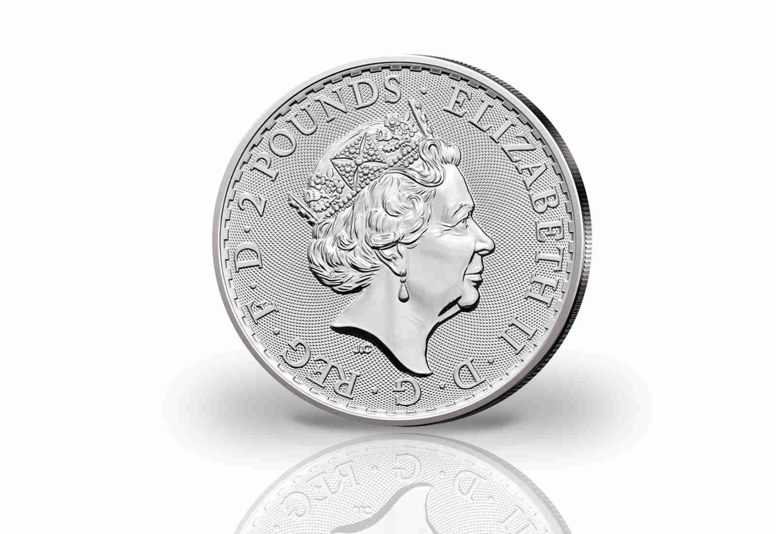 Britannia 1 oz Silber 2023 Großbritannien mit Farbmotiv