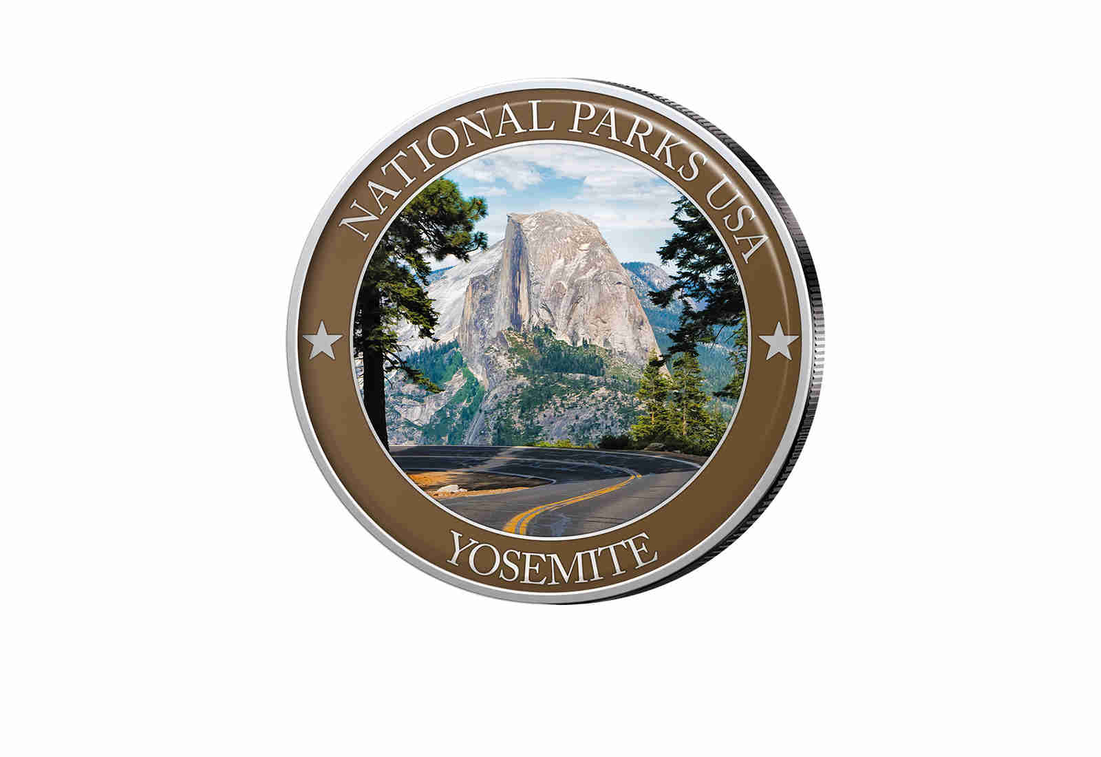 1/2 Dollar USA Yosemite Serie National Parks USA mit Farbapplikation