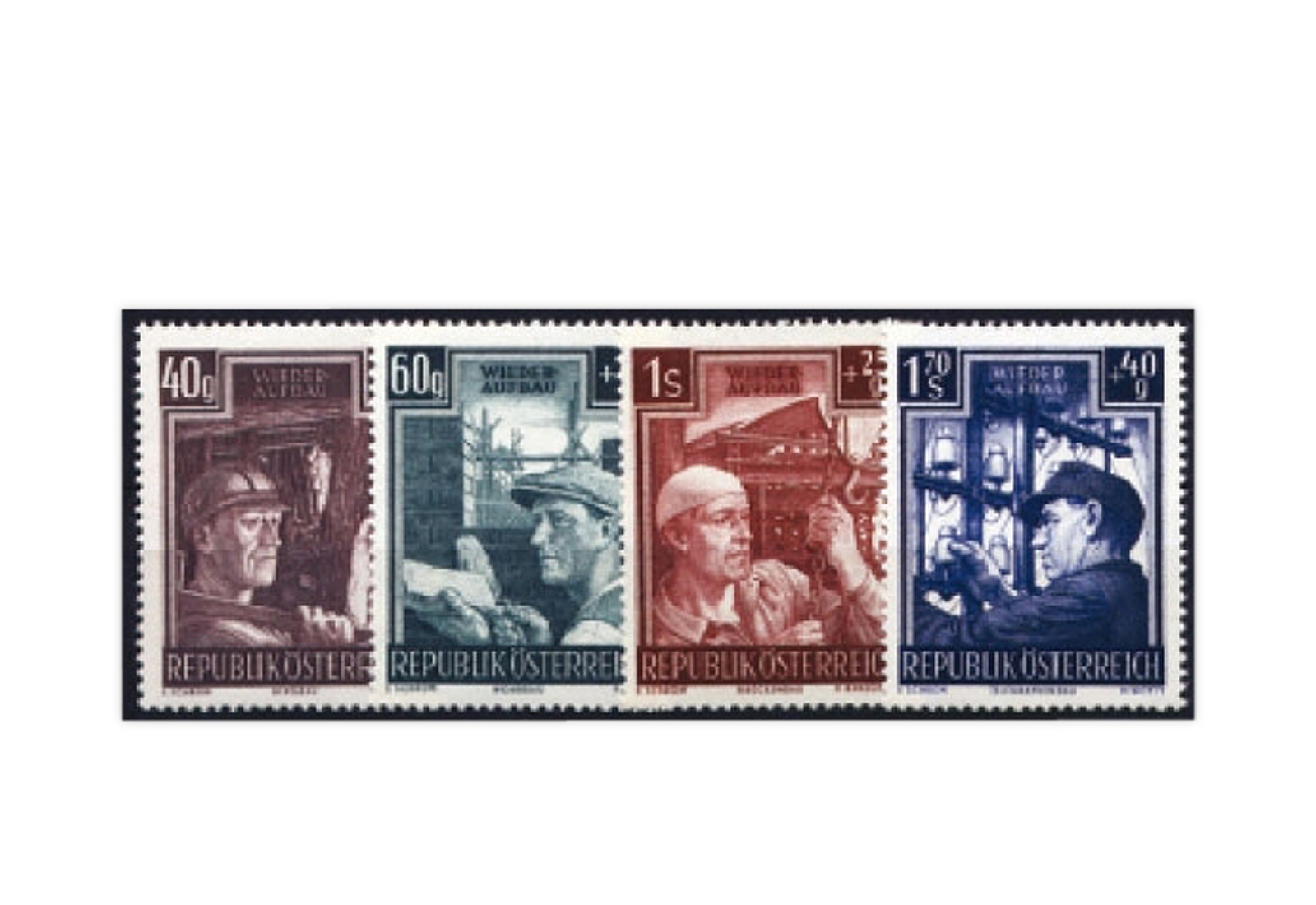 Österreich Frühausgabe Mi.Nr. 960/963 postfrisch