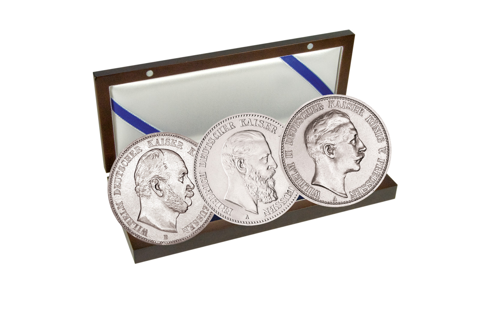 3er Sparset Kaiserreich Mark Jaeger-Nr. 96, 98, 102