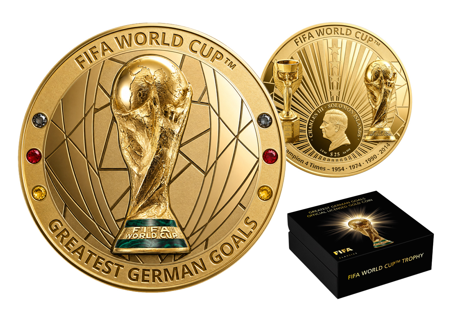 Fußball Champions Trophy 2026 1/4 oz 999/1000 Gold