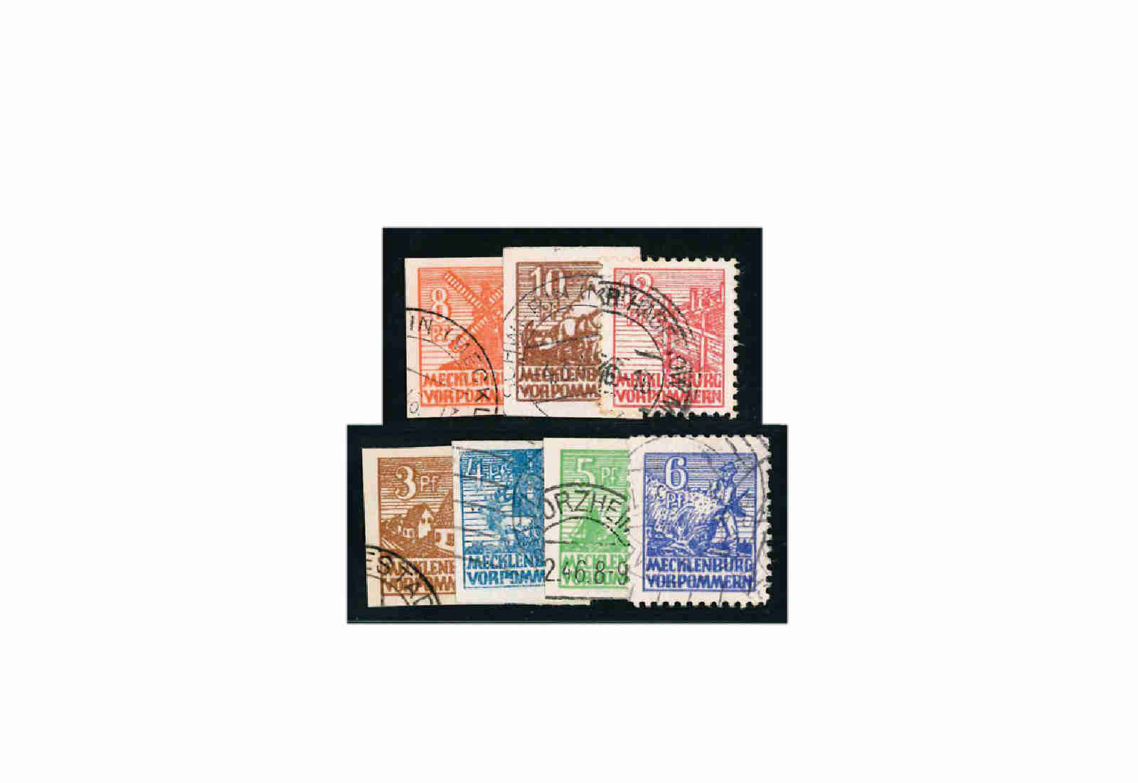 SBZ Mi.Nr. 29x/36x gestempelt