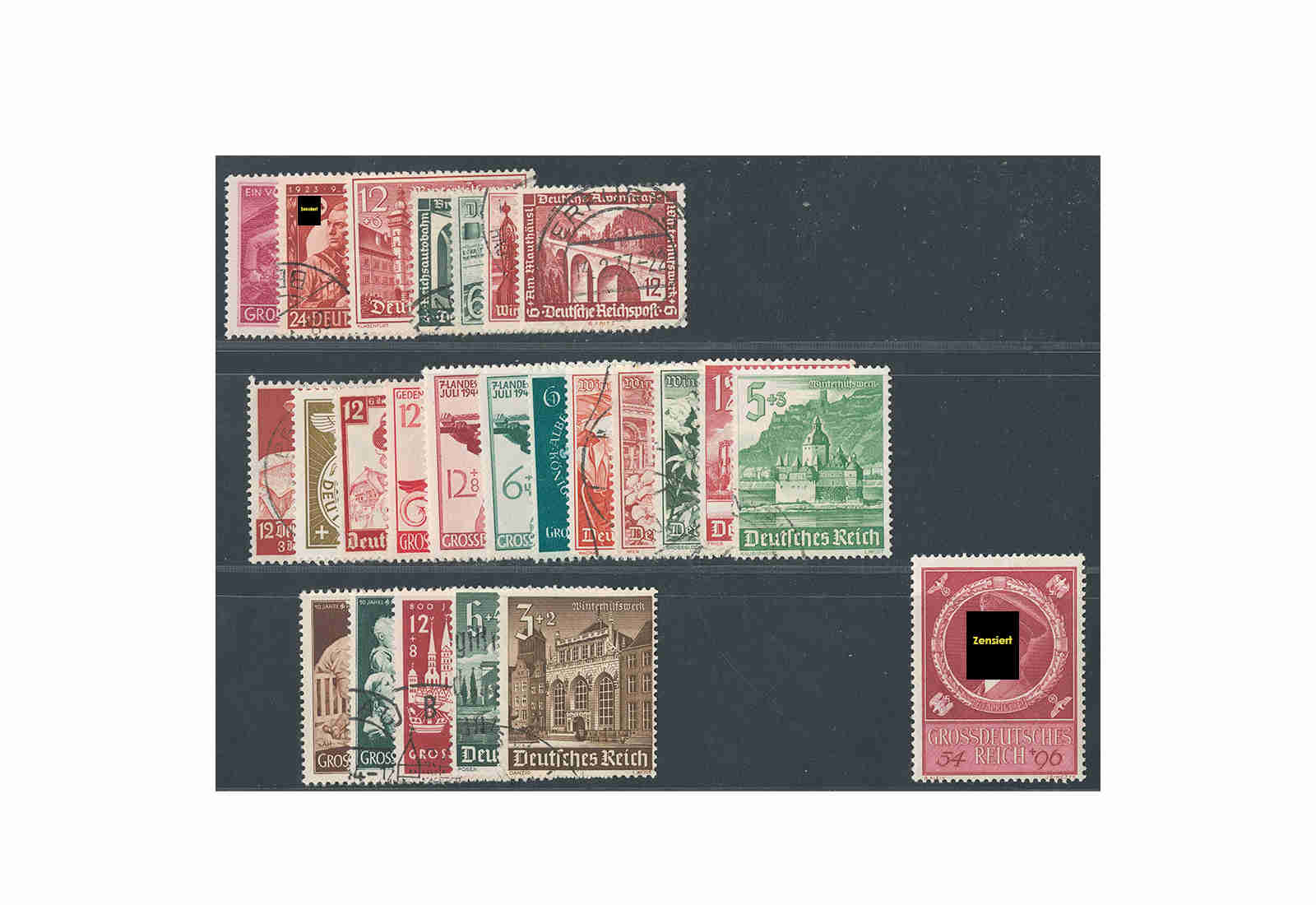 Briefmarken 50 Marken III. Reich Zuschlag **/gest.