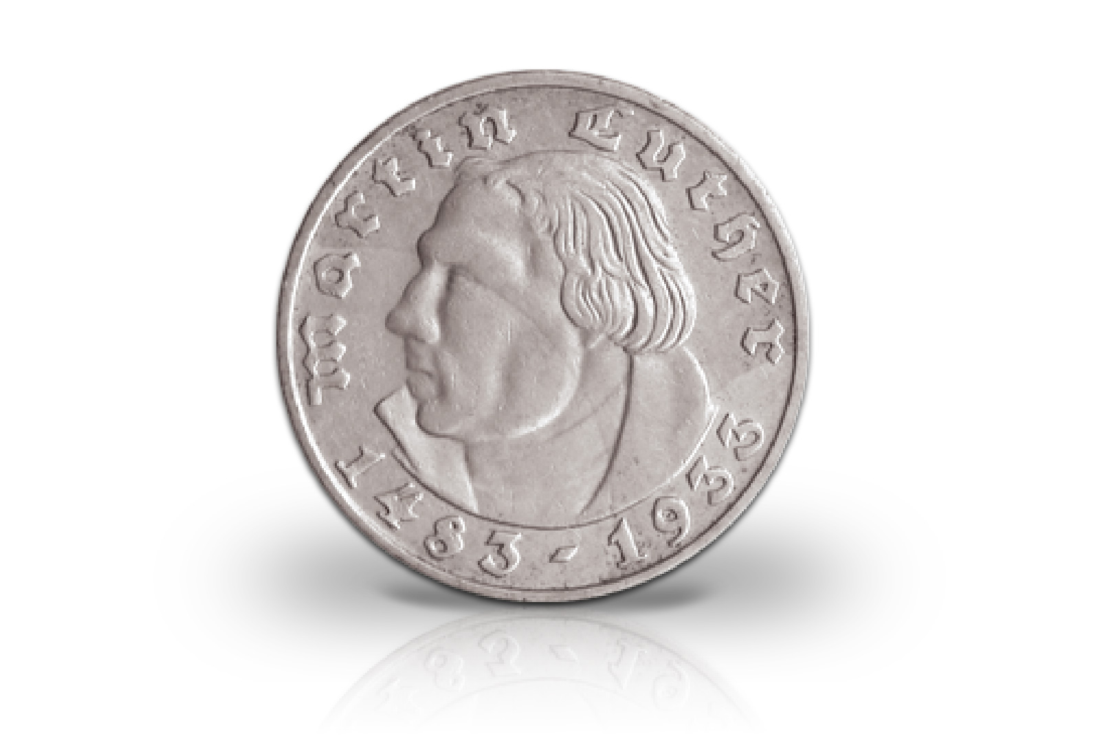 5 Reichsmark 1933 Drittes Reich Martin Luther Jaeger-Nr. 353