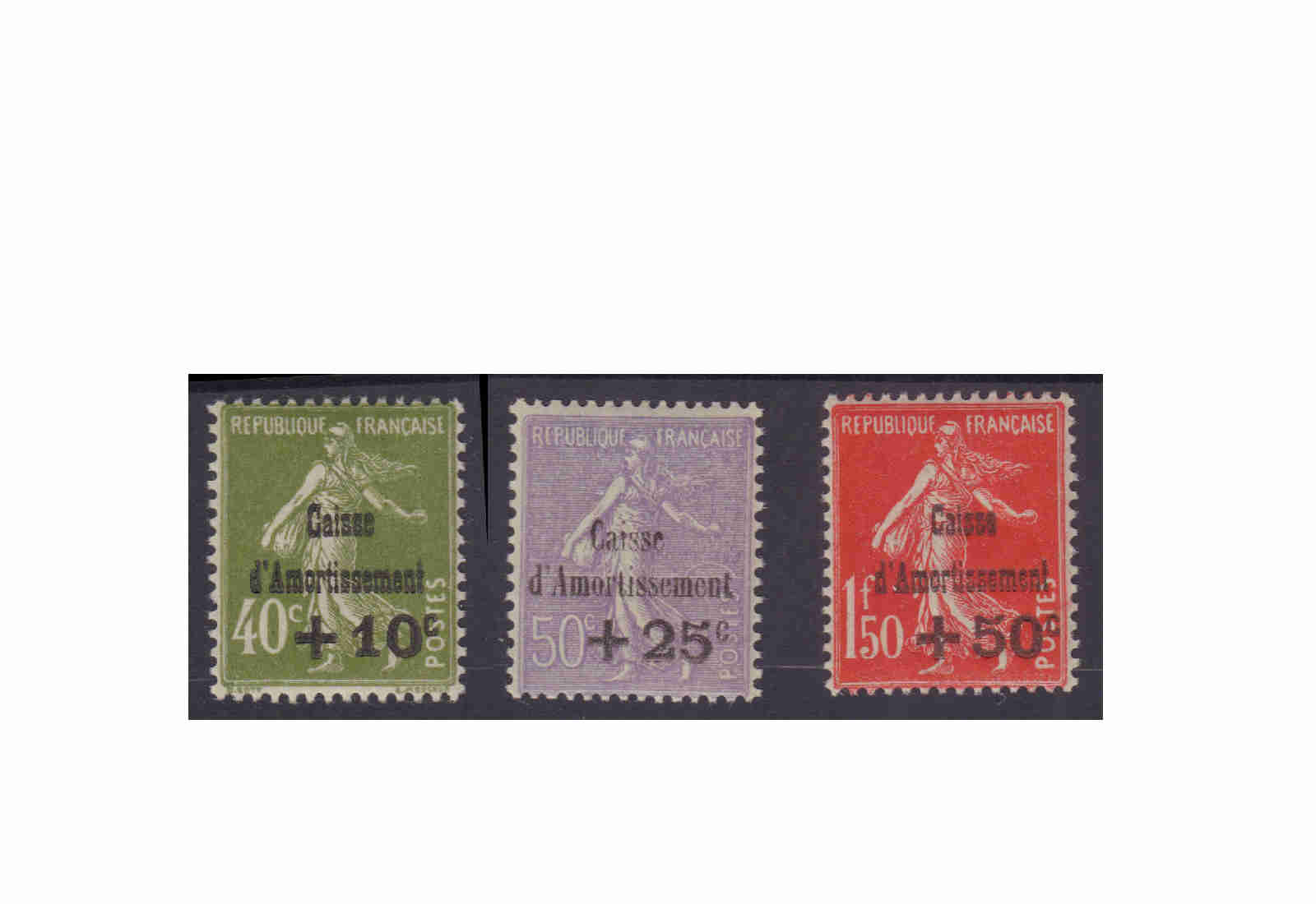 Briefmarken Frankreich Republik 1870 bis heute Michel-Nr. 264/266 Falz