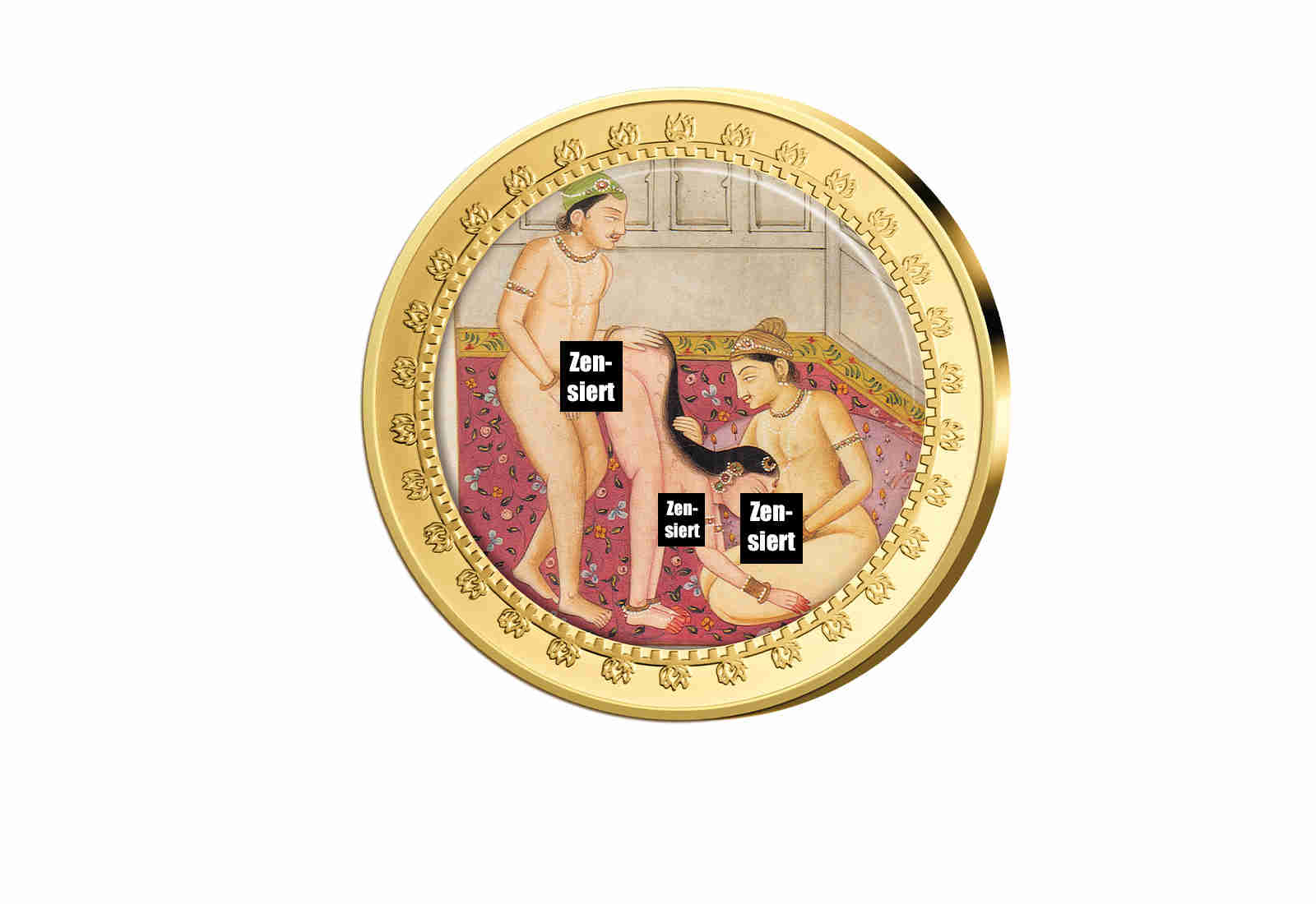 Kamasutra Farbapplikation Der Esel im Frühling