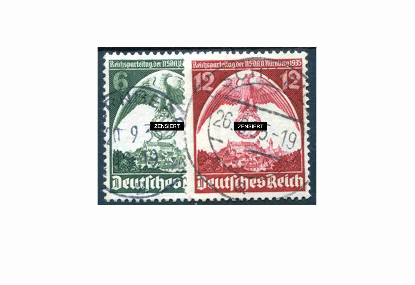 Deutsches Reich 586/587 gestempelt