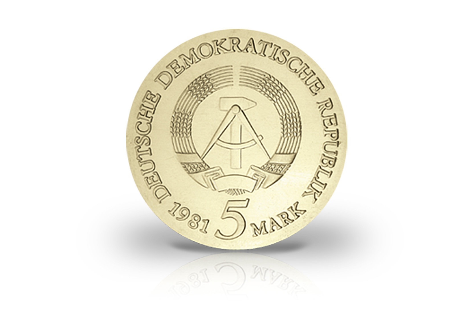 5 Mark Gedenkmünze 1981 DDR Tilman Riemenschneider Jaeger-Nr. 1580