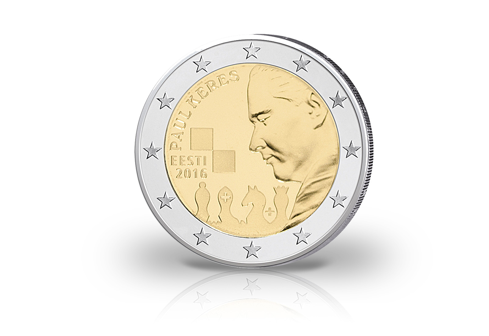 2 Euro 2016 Estland Gedenkmünze 100. Geburtstag Paul Keres