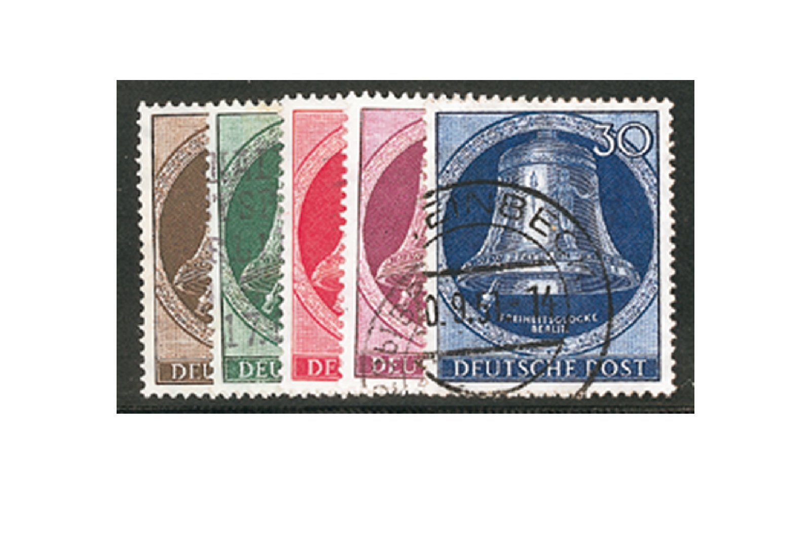 Berlin Frühausgaben Mi.Nr. 75/79 gestempelt