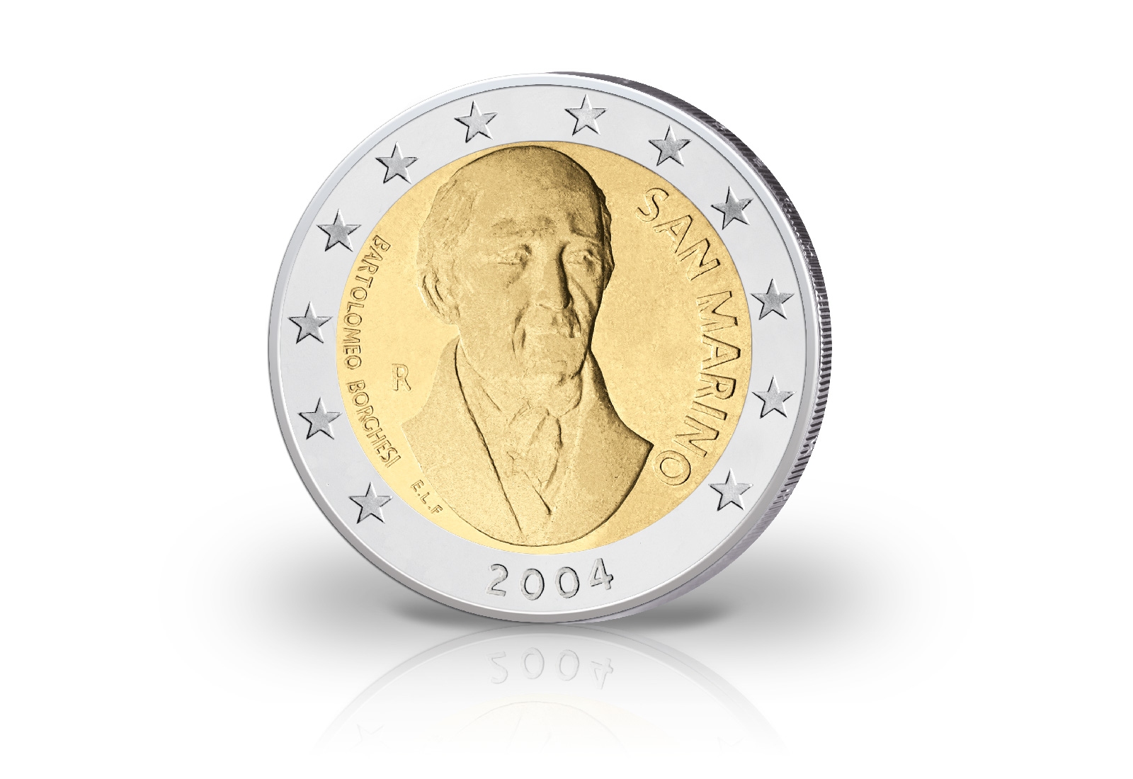 2 Euro 2004 San Marino Borghesi st im Blister