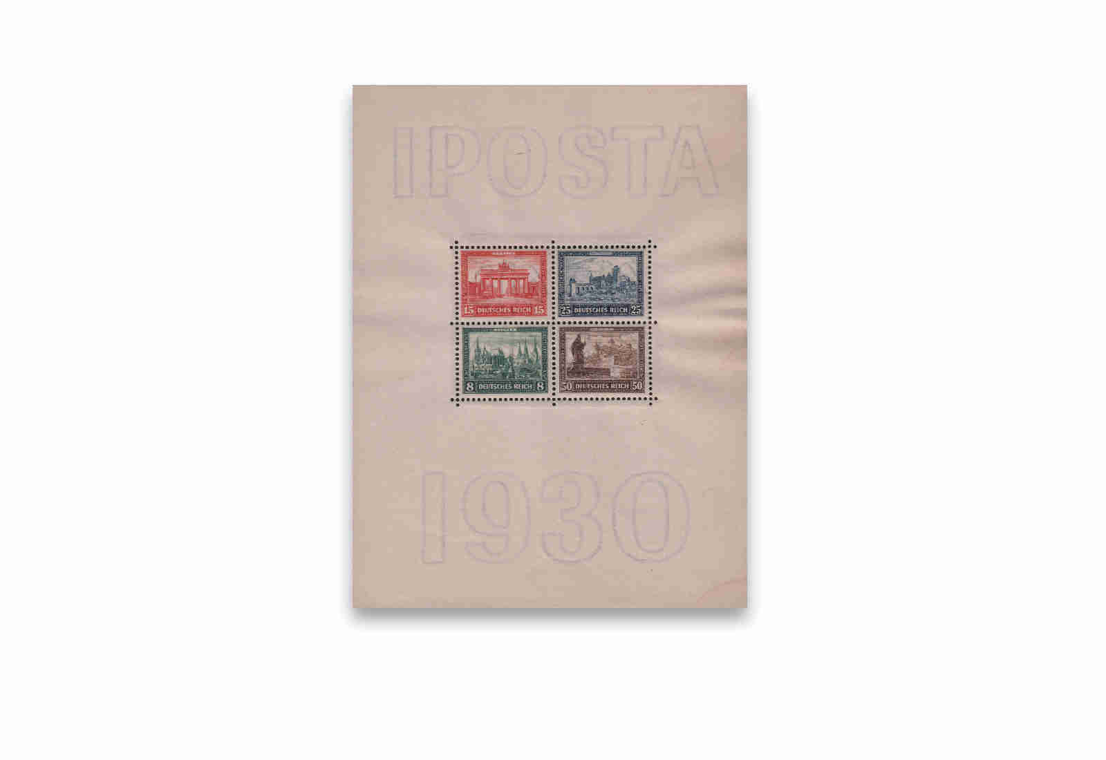 Deutsches Reich Block 1 postfrisch IPOSTA Berlin 1930 geprüft
