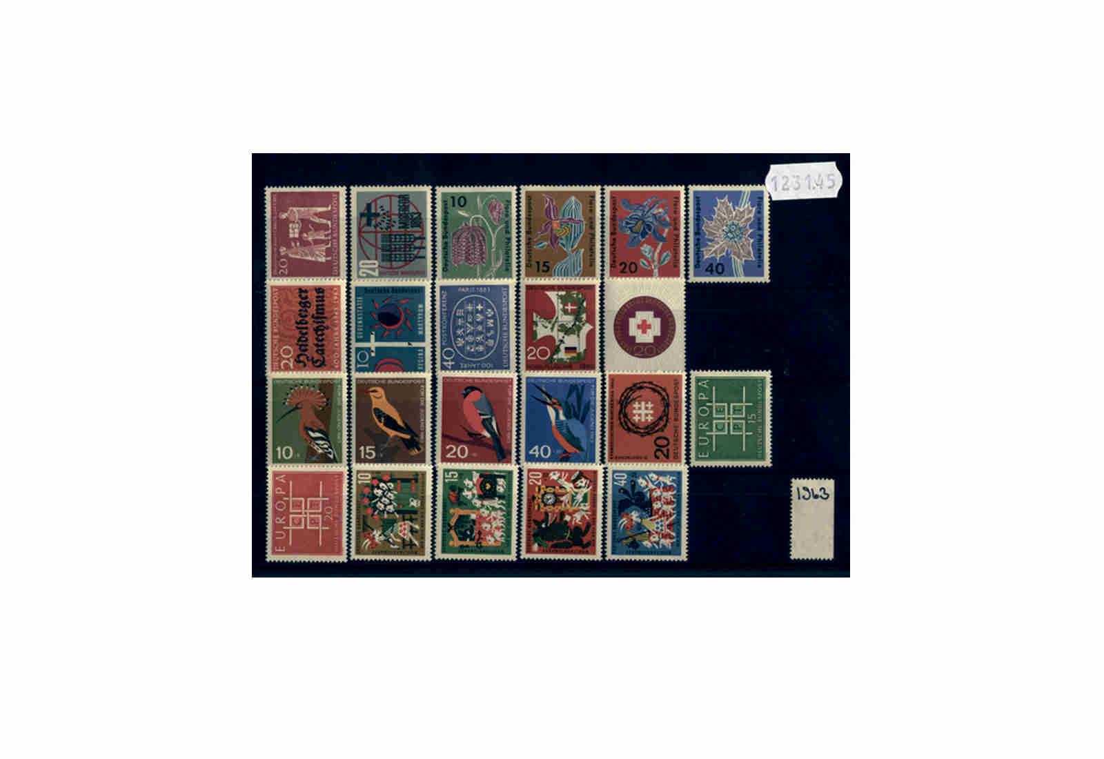 BRD Jahrgang 1963 Mi.Nr. 390-411 postfrisch