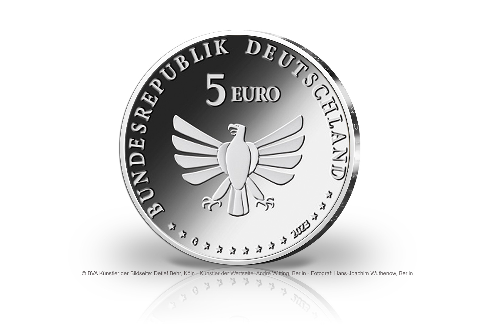 5 Euro 2023 Deutschland Gebänderte Prachtlibelle st Prägestätte J