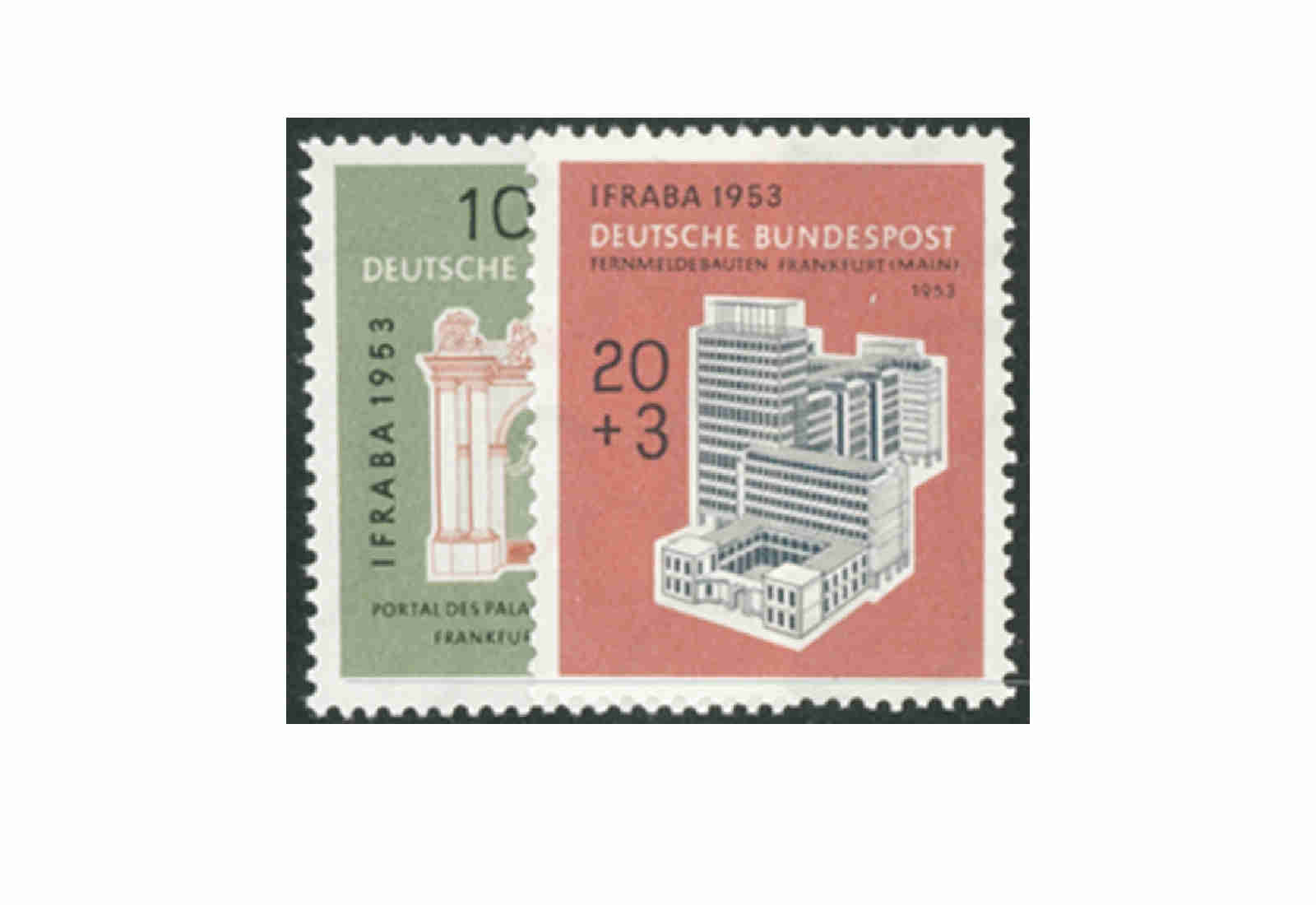Briefmarken BRD IFRABA 1953 Michel-Nr. 171-172 postfrisch