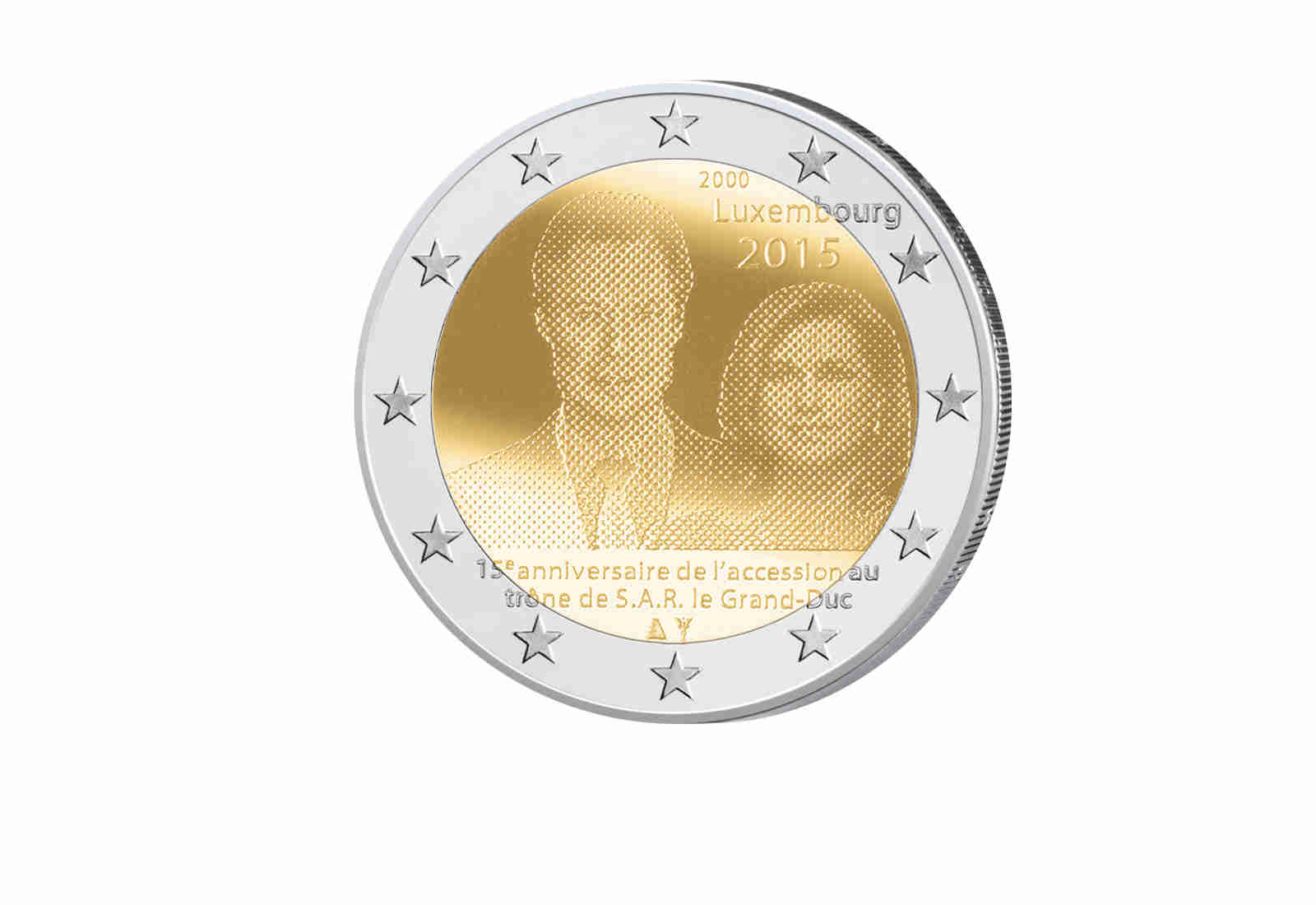 2 Euro 2015 Luxemburg 15 Jahre Thronbesteigung Großherzog Henri