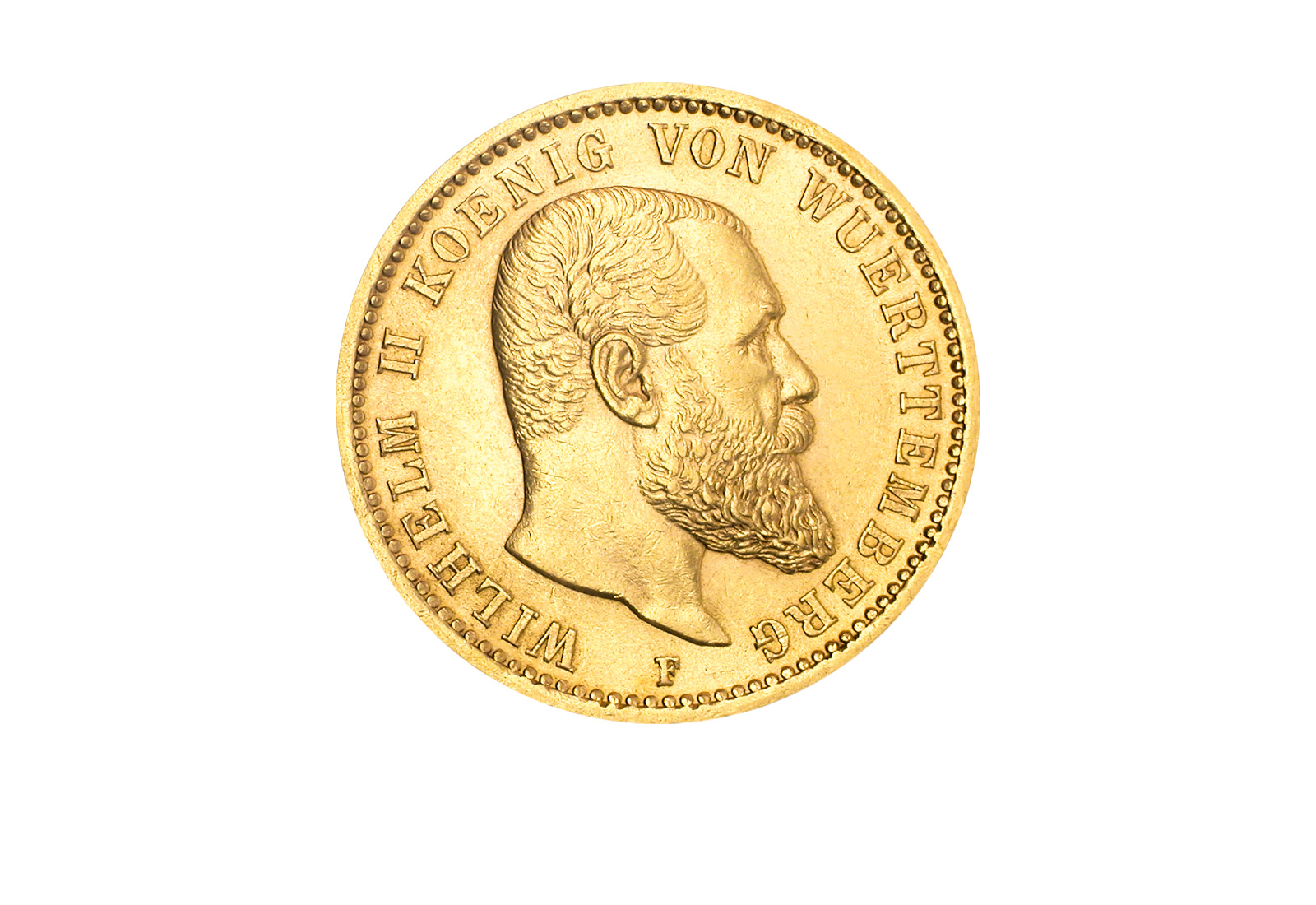 20 Mark 1894-1914 Kaiserreich Wilhelm II Württemberg Jaeger-Nr. 296