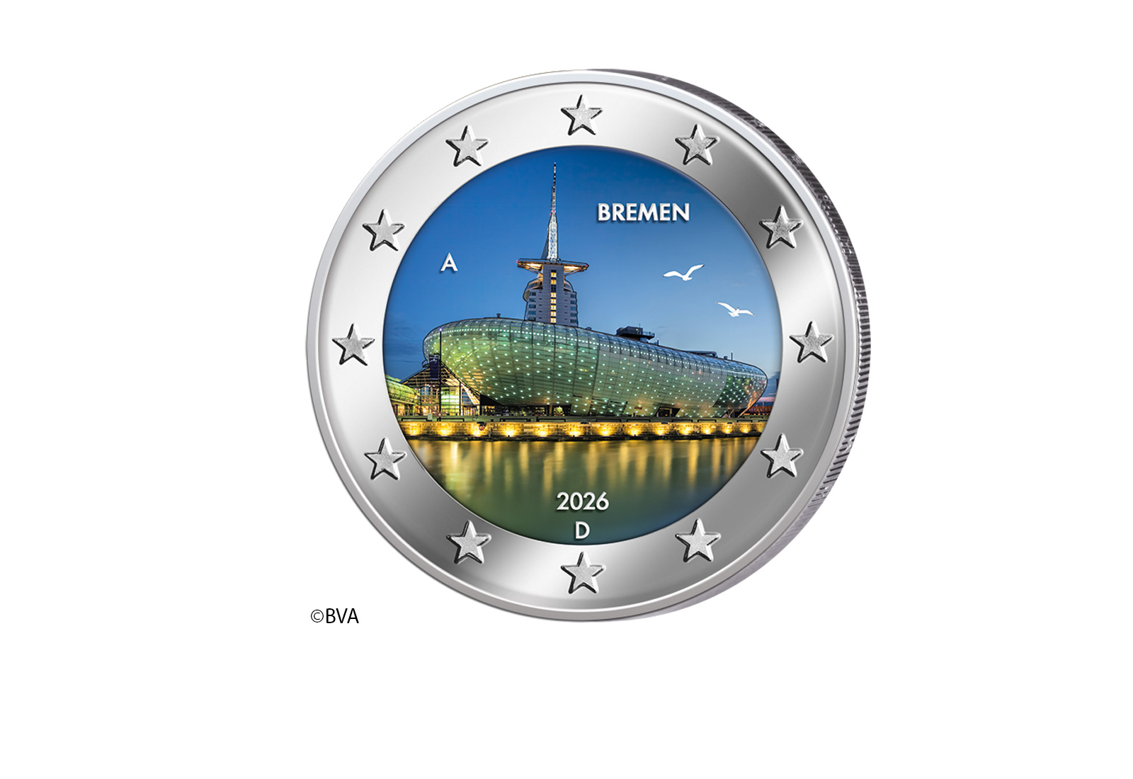 2 Euro 2026 Deutschland Bremen "Klimahaus Bremerhaven 8° Ost"