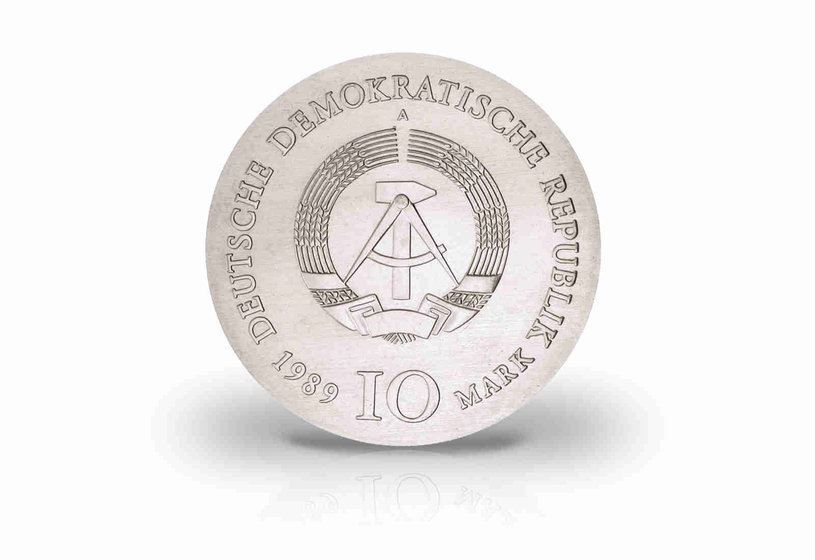 10 Mark Gedenkmünze 1989 DDR Johann Gottfried Schadow Jaeger-Nr. 1629
