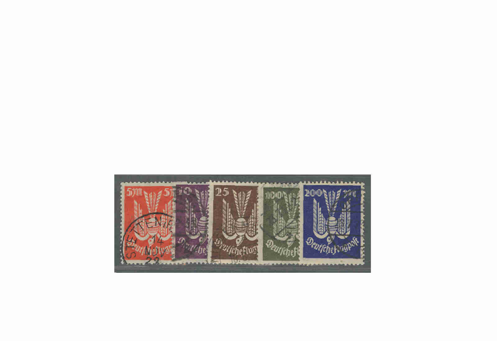 Deutsches Reich Mi.Nr. 263/267 gestempelt