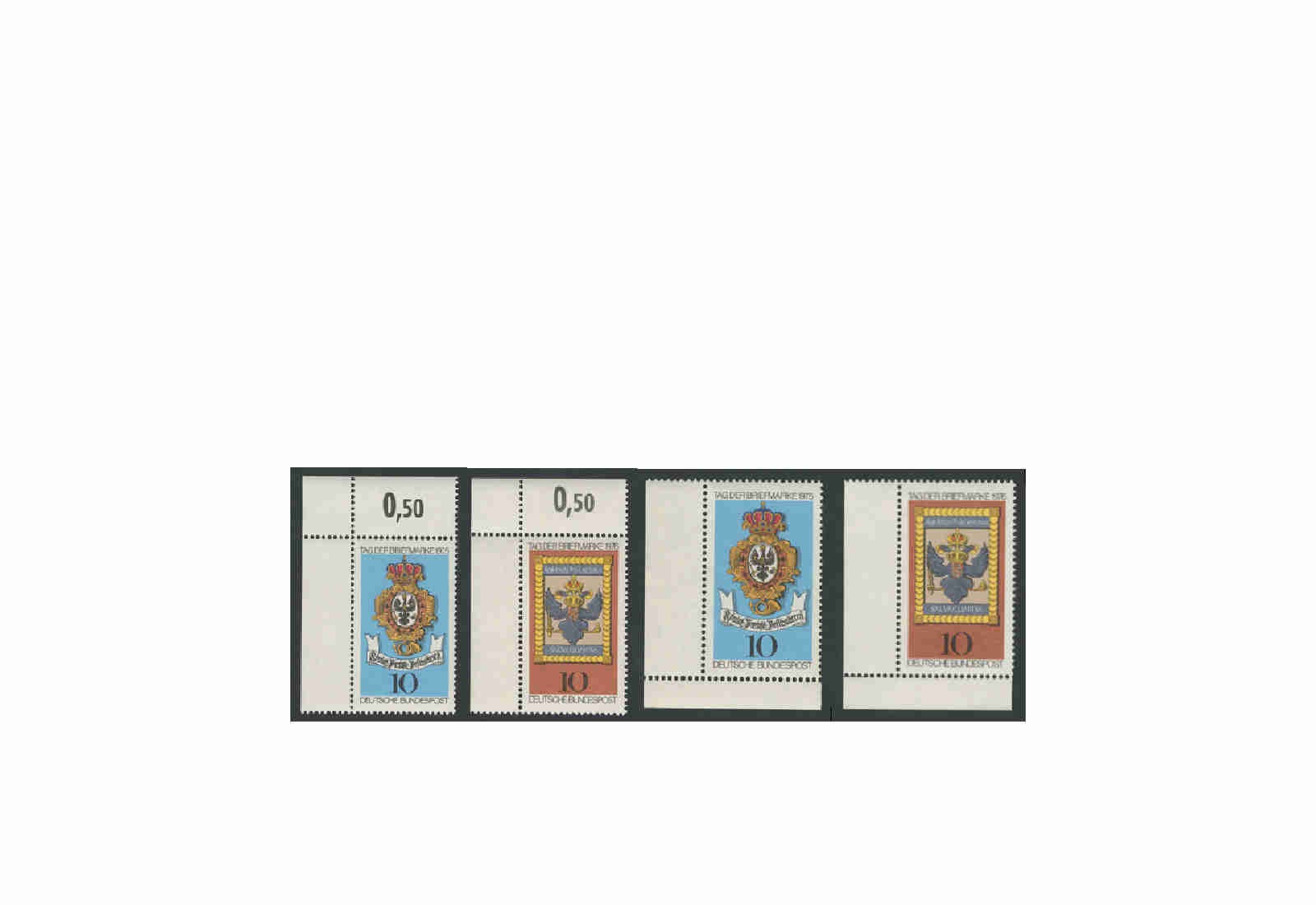 Briefmarken BRD Tag der Briefmarke Bogenrandbesonderheiten